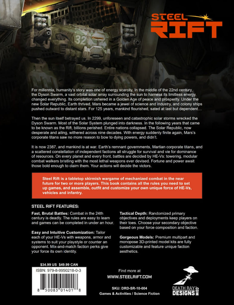 Steel Rift: A Modular Mech Wargame (New Rulebook) – Fortress Miniatures ...