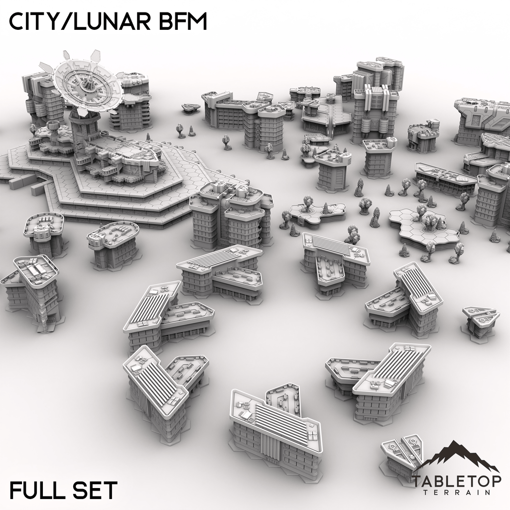 HEXTECH City/Lunar BFM - City Map Pack - Fortress Miniatures and Games