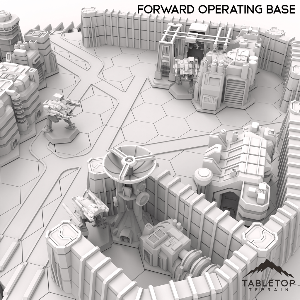 Forward Operating Base Building HEXTECH Forward Operating Base - 6mm – Fortress Miniatures and Games