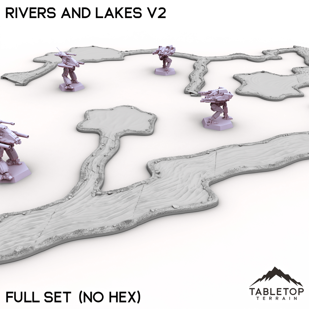 HEXTECH Rivers and Lakes v2 - 6mm – Fortress Miniatures and Games