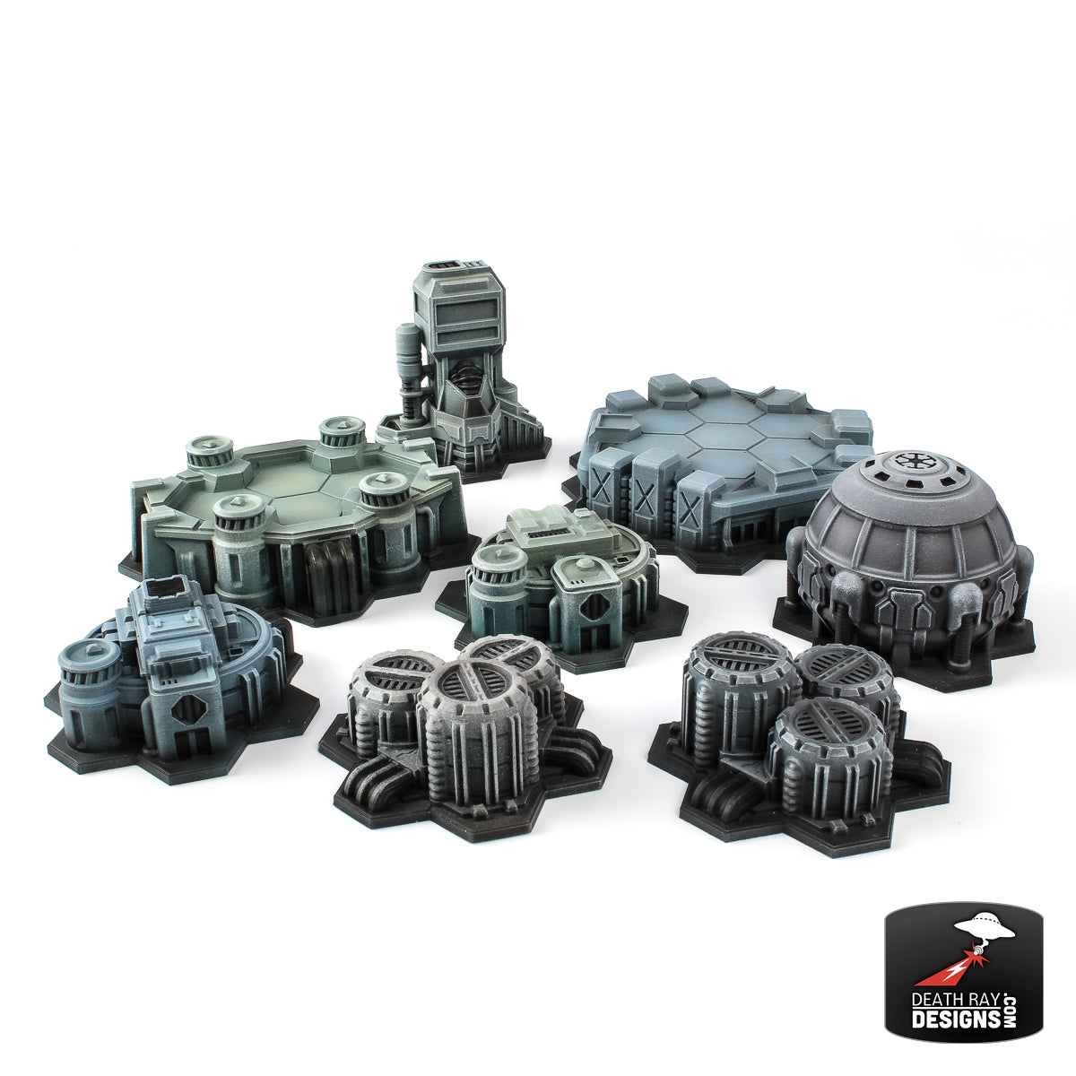 Hex City: Industrial Core Set (with Hex base) – Fortress Miniatures and ...