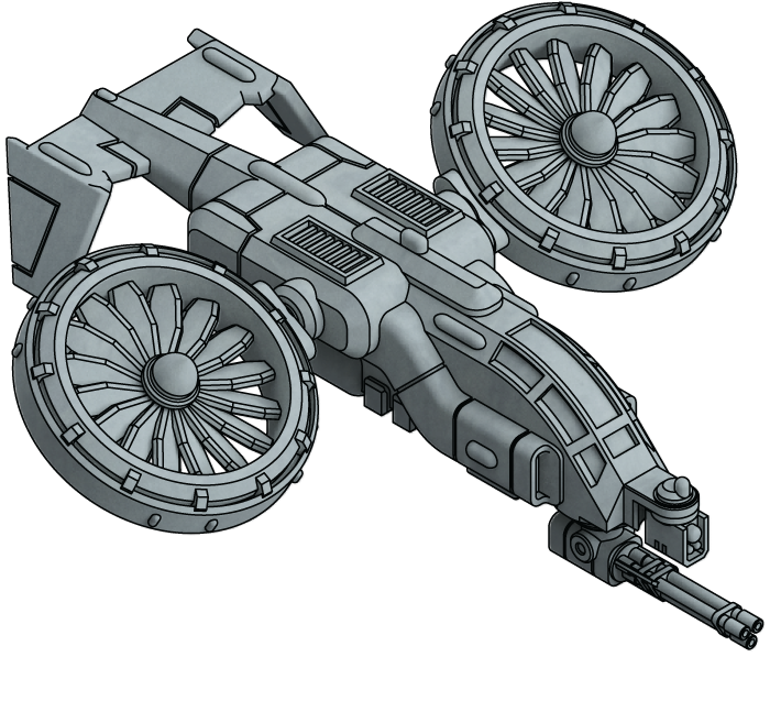 Light Vtol Light VTOL Gunship (x2) – Fortress Miniatures and Games
